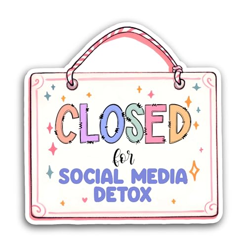 2 (Pieces) 3" and 5" Closed Sticker, Waterproof Vinyl Decals for Many Purpose Like Cars, Trucks, Lap