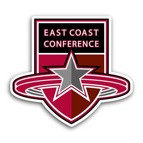 2 (Pieces) 3" and 5" East C0ast Conference Sticker, Waterproof Vinyl Decals for Many Purpose Like Ca