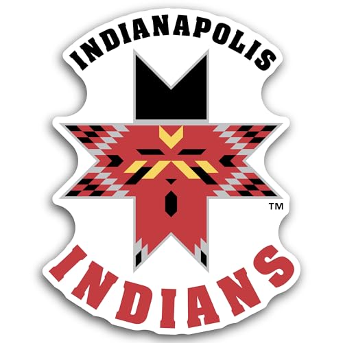 2 (Pieces) 3" and 5" Indianap0lis Indians Sticker, Waterproof Vinyl Decals for Many Purpose Like Car