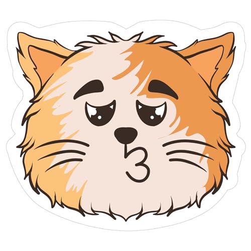 2 (Pieces) 3" and 5" Stickers n Decals Cute Pumpkin - Motivational Sticker Vinyl Decal Sticker, Wate