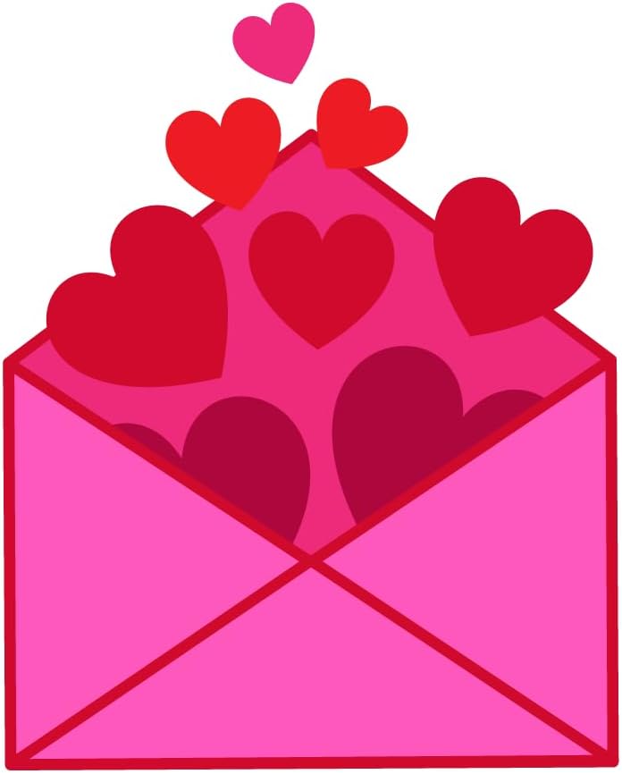 Inspirational Quote Love Mail by Heart Motivational Sticker Vinyl Decal Motivation Stickers- 5" Vinyl Sticker Waterproof