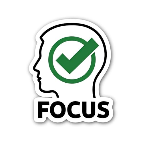 Motivational Text on White Background Sticker - 5" Vinyl Sticker Waterproof