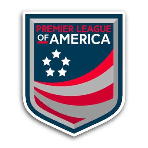 2 (Pieces) 3" and 5" Premier League of Am3rica Sticker, Waterproof Vinyl Decals for Many Purpose Lik