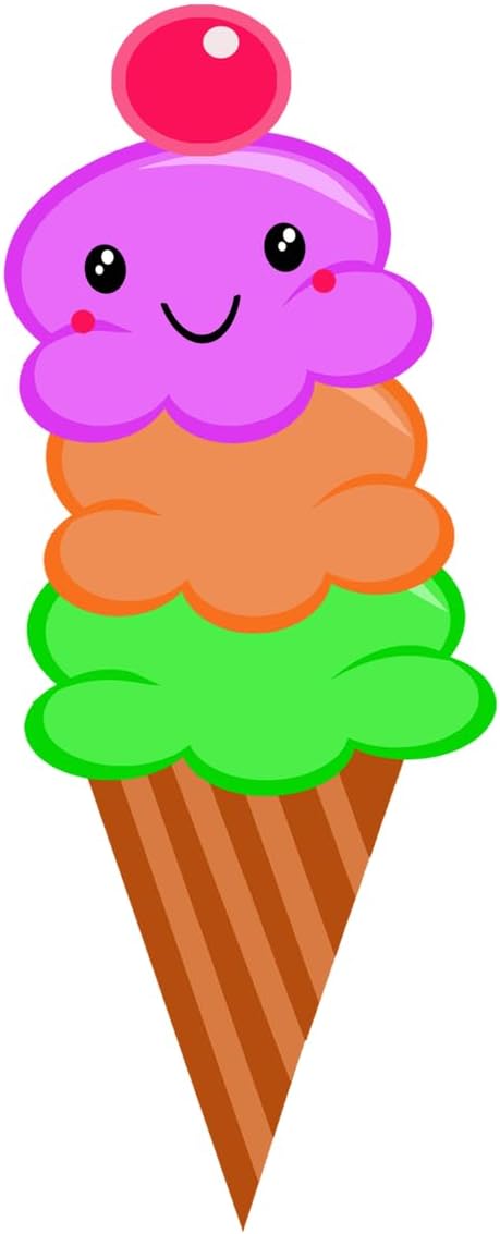 Inspirational Quote Ice Cream Theme Motivational Sticker Vinyl Decal Motivation Stickers- 5" Vinyl Sticker Waterproof