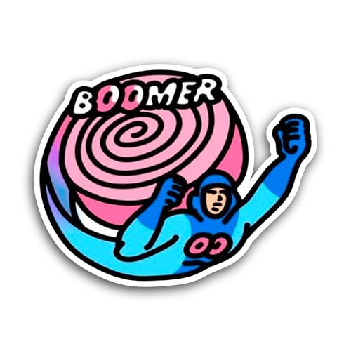 2 (Pieces) 3" and 5" Boomer Sticker, Waterproof Vinyl Decals for Many Purpose Like Cars, Trucks, Lap
