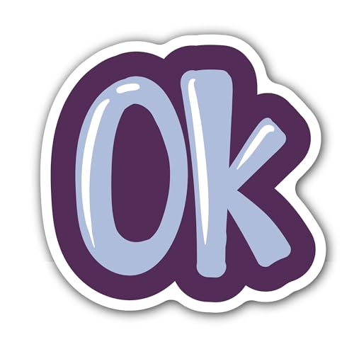2 (Pieces) 3" and 5" Nice ONE Sticker, Waterproof Vinyl Decals for Many Purpose Like Cars, Trucks, L