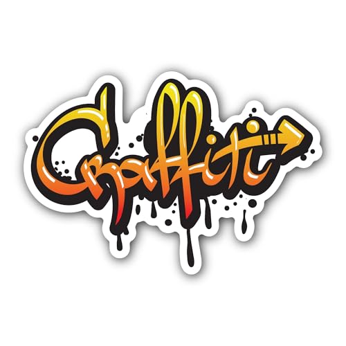 2 (Pieces) 3" and 5" Cartoon Witch Halloween Sticker, Waterproof Vinyl Decals for Many Purpose Like 