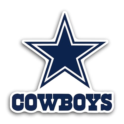 2 (Pieces) 3" and 5" C0wboys Logo Decal Sticker, Waterproof Vinyl Decals for Many Purpose Like Cars,