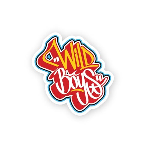 2 (Pieces) 3" and 5" Santa Workshop Industries Candy Cane Gear Sticker, Waterproof Vinyl Decals for 