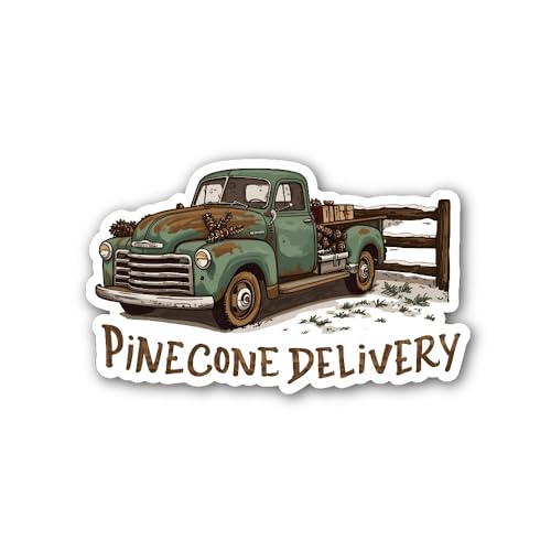 2 (Pieces) 3" and 5" Spread The Cheer Gift Box Sticker, Waterproof Vinyl Decals for Many Purpose Lik