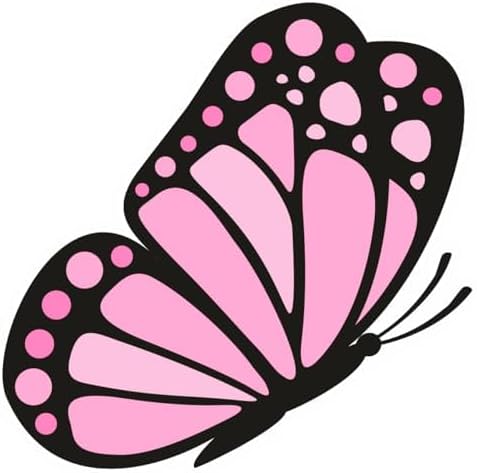 Inspirational Quote "Pink Butterfly" Motivational Sticker Vinyl Decal Motivation Stickers- 5" Vinyl Sticker Waterproof