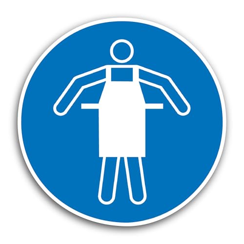 2 (Pieces) 3" and 5" Use Protective Apron Sticker, Waterproof Vinyl Decals for Many Purpose Like Car