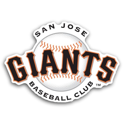 2 (Pieces) 3" and 5" San J0se G1ants Logo Sticker, Waterproof Vinyl Decals for Many Purpose Like Car