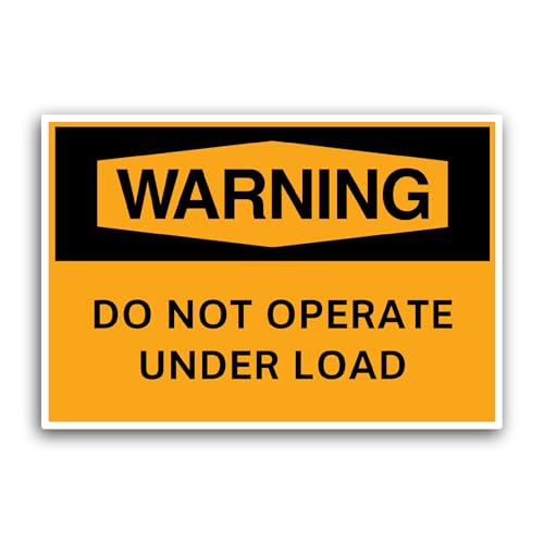 2 (Pieces) 3" and 5" Warning Do Not Operate Sticker, Waterproof Vinyl Decals for Many Purpose Like C