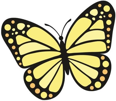 Inspirational Quote "Light Yellow Butterfly" Motivational Sticker Vinyl Decal Motivation Stickers- 5" Vinyl Sticker Waterproof