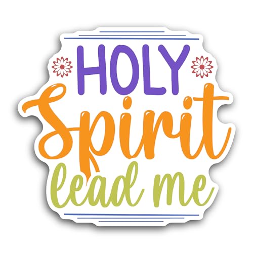 2 (Pieces) 3" and 5" Holy Spirit Sticker, Waterproof Vinyl Decals for Many Purpose Like Cars, Trucks