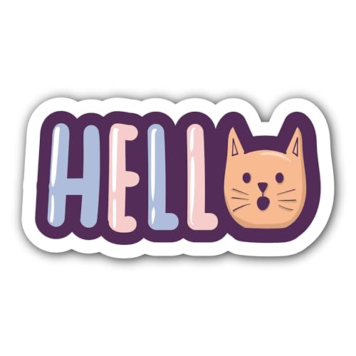 2 (Pieces) 3" and 5" Keep Smiling Sticker, Waterproof Vinyl Decals for Many Purpose Like Cars, Truck