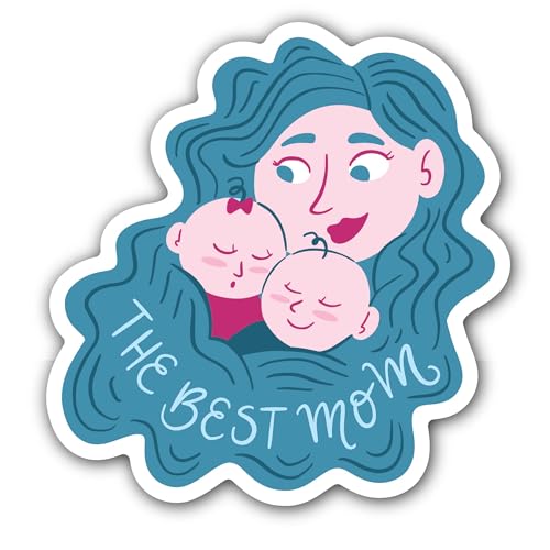 2 (Pieces) 3" and 5" Penguin Family Chillin' Sticker, Waterproof Vinyl Decals for Many Purpose Like 