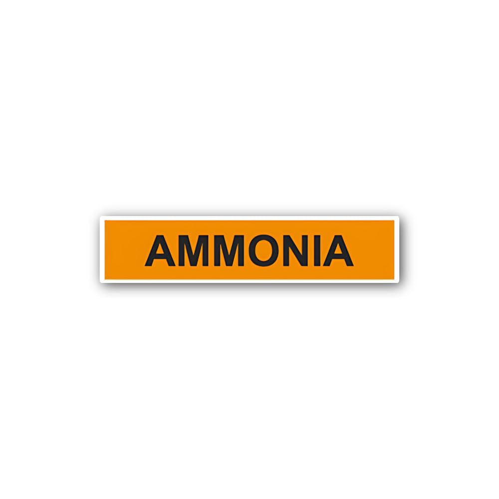 2 (Pieces) 3" and 5" Ammonia Chemical Label Sticker, Waterproof Vinyl Decals for Many Purpose Like C