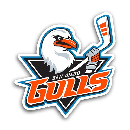 2 (Pieces) 3" and 5" San Dieg0 Gulls Sticker, Waterproof Vinyl Decals for Many Purpose Like Cars, Tr