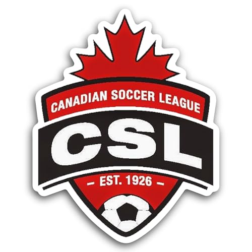 2 (Pieces) 3" and 5" Canadian S0ccer League Sticker, Waterproof Vinyl Decals for Many Purpose Like C