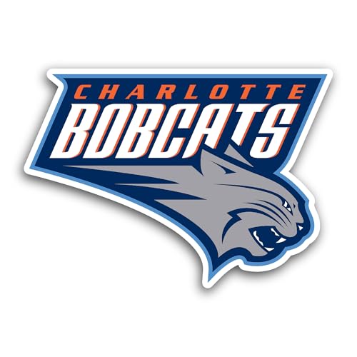 2 (Pieces) 3" and 5" Charl0tte B0bcats Logo Decal Sticker, Waterproof Vinyl Decals for Many Purpose 