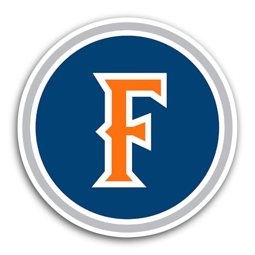 2 (Pieces) 3" and 5" Fullert0n Logo Decal Sticker, Waterproof Vinyl Decals for Many Purpose Like Car