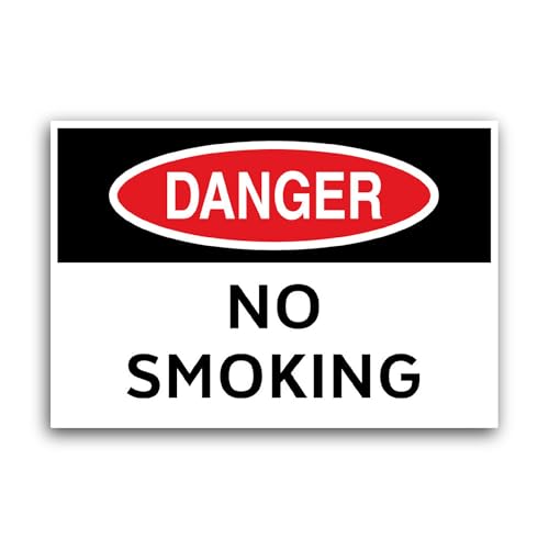 2 (Pieces) 3" and 5" Danger Sticker, Waterproof Vinyl Decals for Many Purpose Like Cars, Trucks, Lap