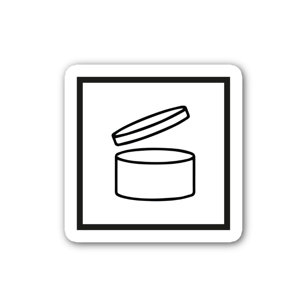 2 (Pieces) 3" and 5" Period-After-Opening Symbol Sticker, Waterproof Vinyl Decals for Many Purpose L