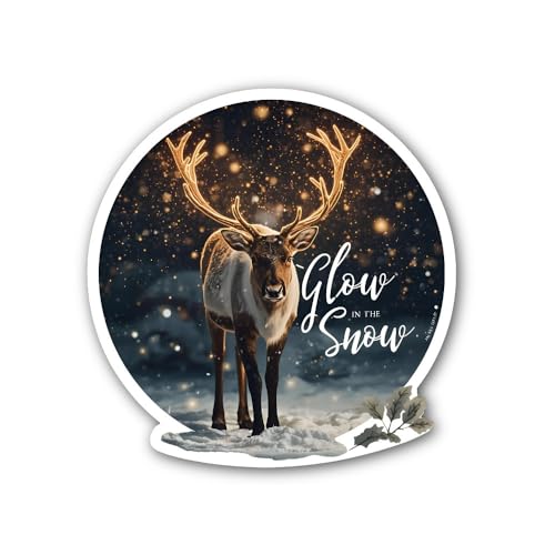 2 (Pieces) 3" and 5" Gift Tag Snowflake Special Sticker, Waterproof Vinyl Decals for Many Purpose Li