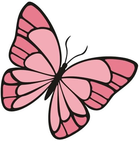 Inspirational Quote "Cute Pink Marble Butterfly" Motivational Sticker Vinyl Decal Motivation Stickers- 5" Vinyl Sticker Waterproof