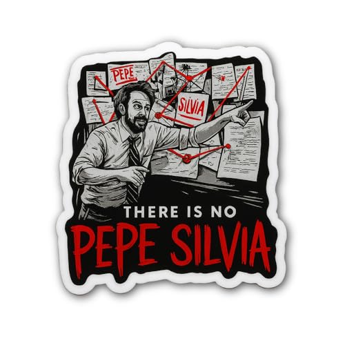 2 (Pieces) 3" and 5" There is NO Pepe Silvi@ Sticker, Waterproof Vinyl Decals for Many Purpose Like 