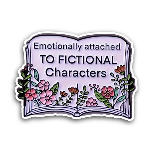 2 (Pieces) 3" and 5" Emotionally Attached to Fictional Characters Sticker, Waterproof Vinyl Decals f