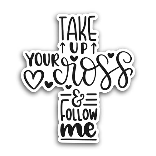2 (Pieces) 3" and 5" Take Up Sticker, Waterproof Vinyl Decals for Many Purpose Like Cars, Trucks, La