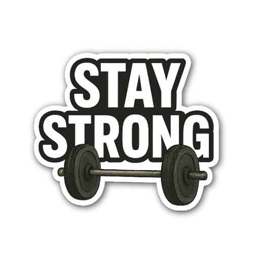 Motivational Image with Message Never give up Sticker - 5" Vinyl Sticker Waterproof
