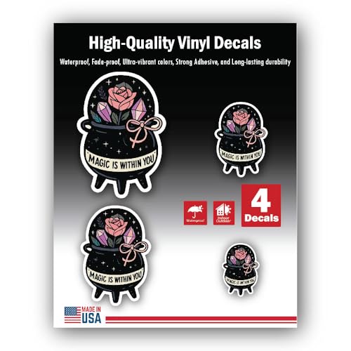 2 (Pieces) 3" and 5" Stickers n Decals Determind - Motivational Sticker Vinyl Decal Sticker, Waterpr