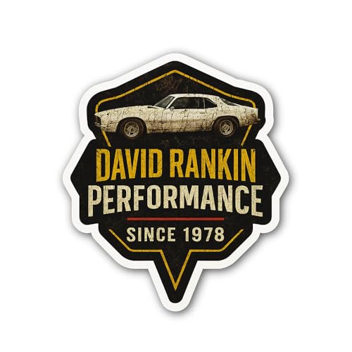 2 (Pieces) 3" and 5" Foggy City Street Sticker, Waterproof Vinyl Decals for Many Purpose Like Cars, 