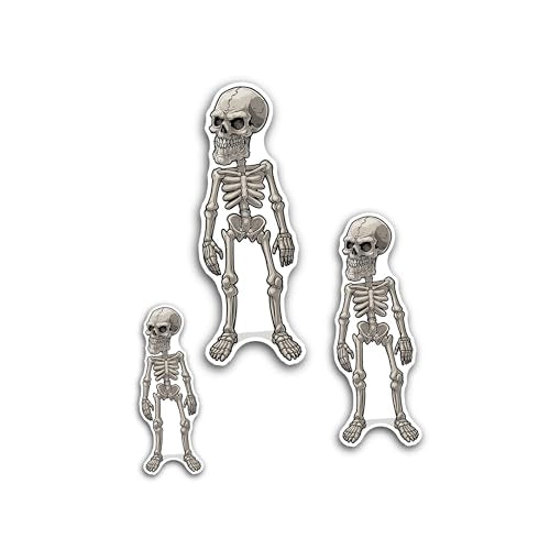 2 (Pieces) 3" and 5" Fanged Ghost Sticker, Waterproof Vinyl Decals for Many Purpose Like Cars, Truck