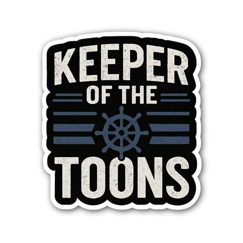 2 (Pieces) 3" and 5" Keeper of The Toons Sticker, Waterproof Vinyl Decals for Many Purpose Like Cars