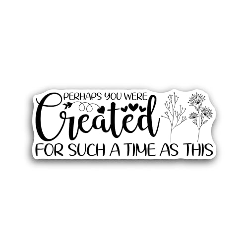 2 (Pieces) 3" and 5" Perhaps You were Text Sticker, Waterproof Vinyl Decals for Many Purpose Like Ca