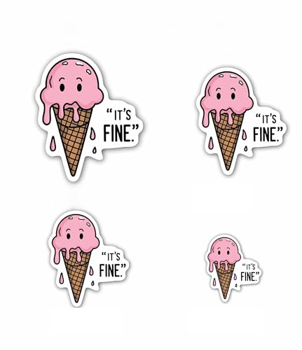 It is Finished Message Sticker- 5" Vinyl Sticker Waterproof