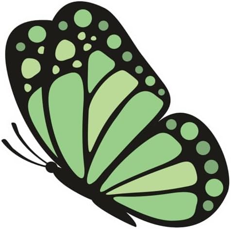 Inspirational Quote "Cute Green Butterfly" Motivational Sticker Vinyl Decal Motivation Stickers- 5" Vinyl Sticker Waterproof