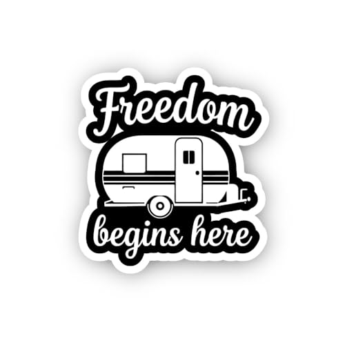 2 (Pieces) 3" and 5" Treat Yourself @ ICE Cream Sticker, Waterproof Vinyl Decals for Many Purpose Li