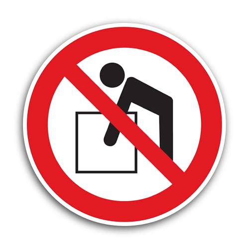 2 (Pieces) 3" and 5" Do Not Bend Sticker, Waterproof Vinyl Decals for Many Purpose Like Cars, Trucks