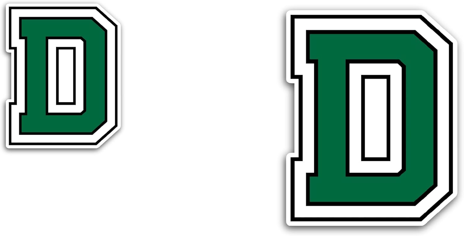 2 (Pieces) 3" and 5" Dartm0uth College Sticker, Waterproof Vinyl Decals for Many Purpose Like Cars, Trucks, Laptops, Phones, Windows and More