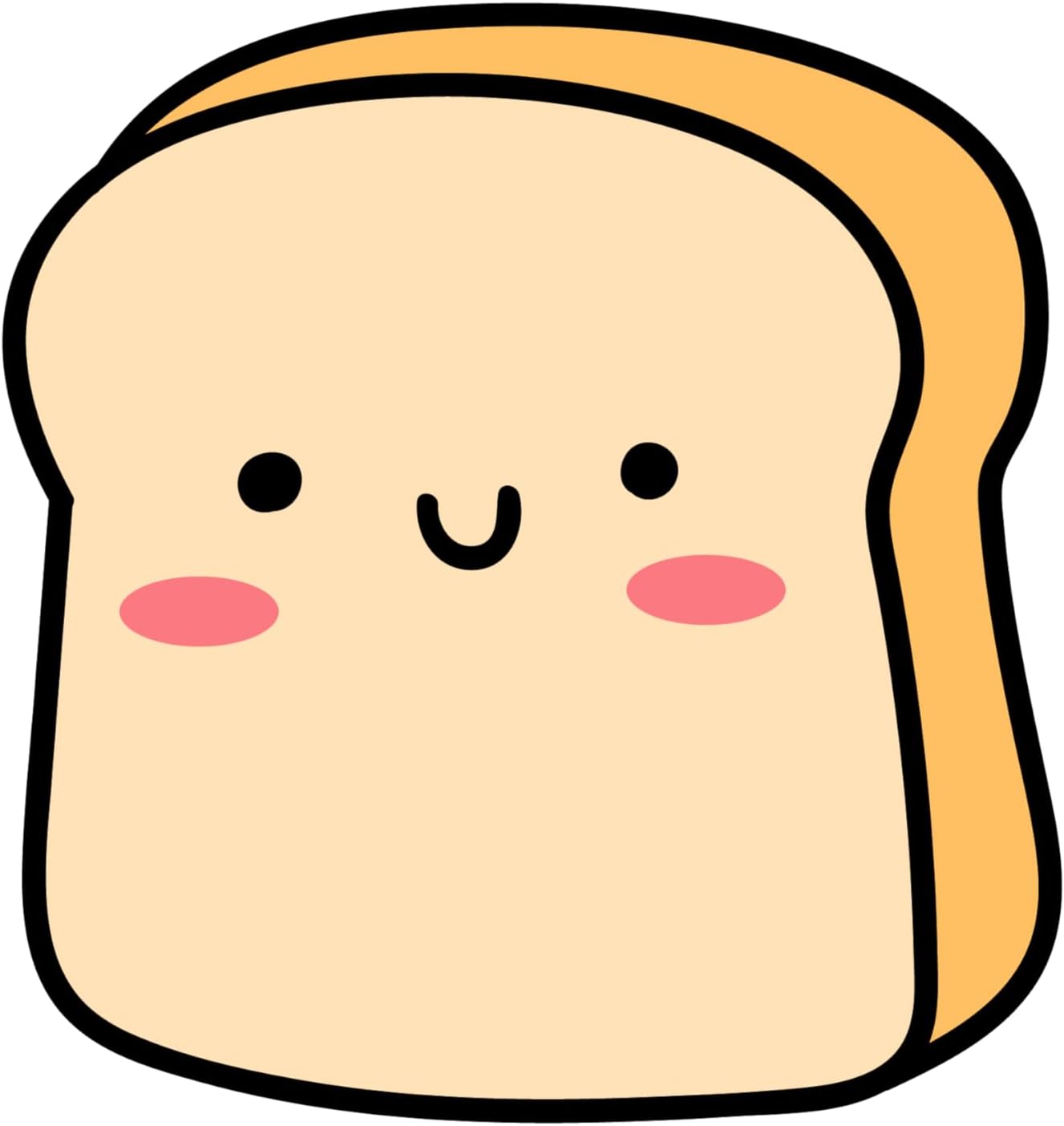 Inspirational Quote Cartoon Bread Slice Motivational Sticker Vinyl Decal Motivation Stickers- 5" Vinyl Sticker Waterproof