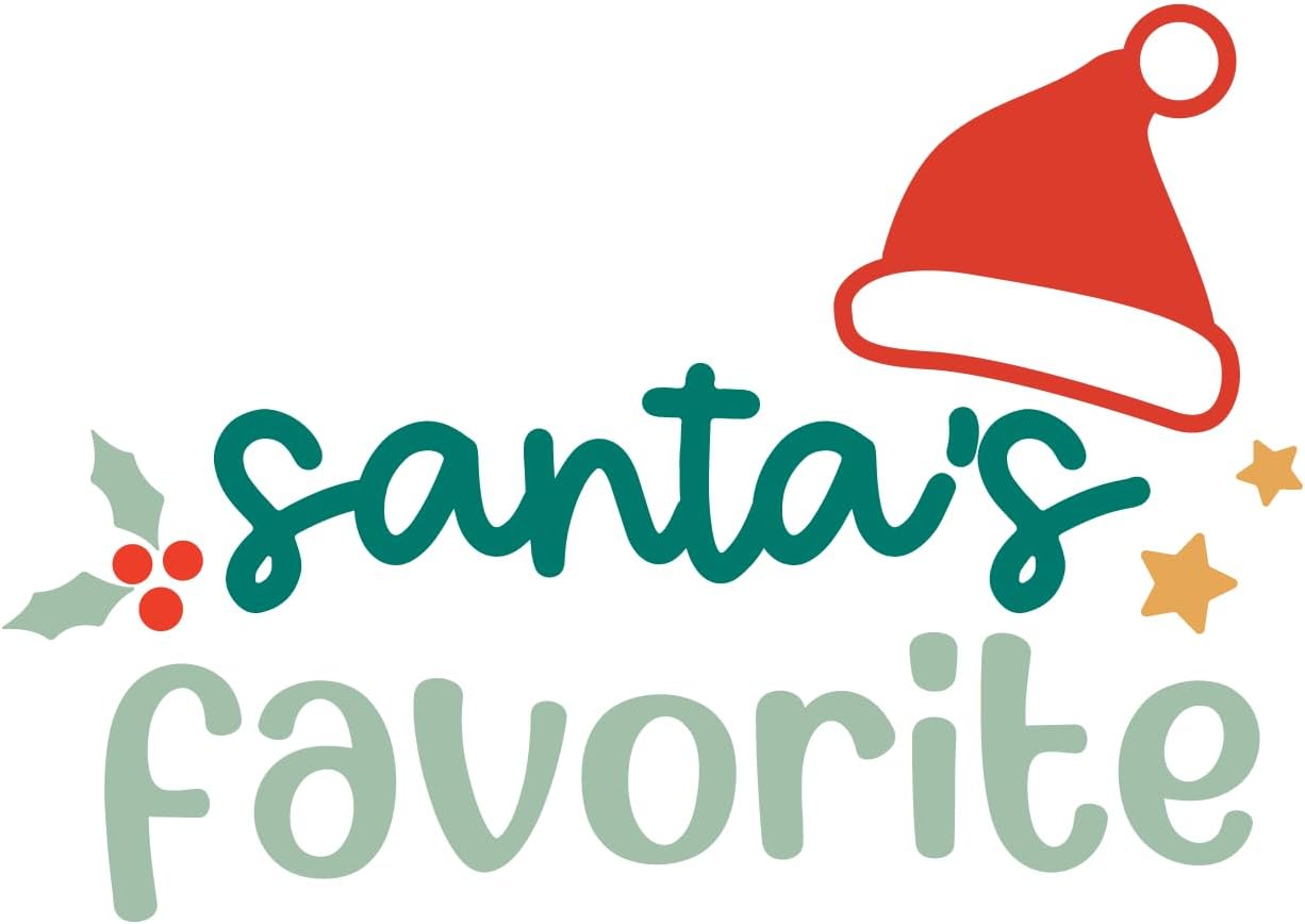 Inspirational Quote Santa's Favorite Great Sticker Motivational Sticker Vinyl Decal Motivation Stickers- 5" Vinyl Sticker Waterproof
