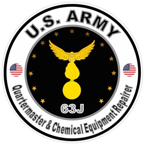 2 (Pieces) 3" and 5" Stickers n Decals - Quartermaster & Chemical Equipment Repairer Sticker Vinyl D