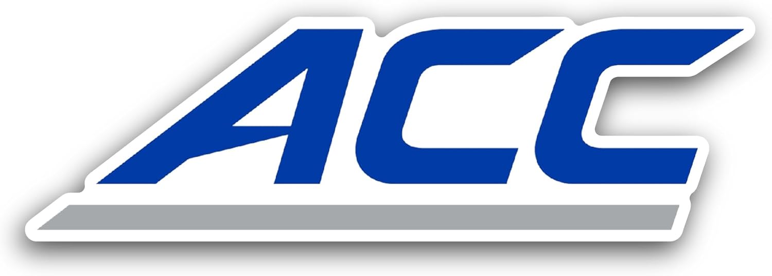 2 (Pieces) 3" and 5" Atlantic C0ast Conference Sticker, Waterproof Vinyl Decals for Many Purpose Like Cars, Trucks, Laptops, Phones, Windows and More