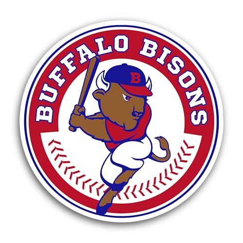 2 (Pieces) 3" and 5" Buffal0 Bisons Sticker, Waterproof Vinyl Decals for Many Purpose Like Cars, Tru